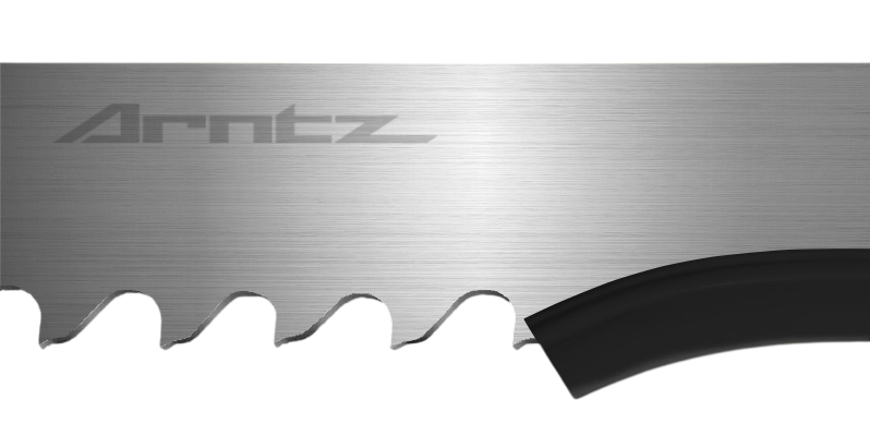 Arntz X-PRO MAX M51 bi-metal bandsaw blade extra-heavy set tooth close-up