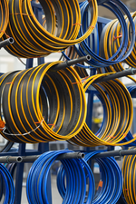 Bundled steel tubing — ideal cutting application for Arntz X-PRO M51 bi-metal bandsaw blade


